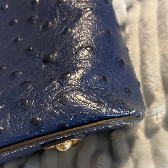 Dooney & Bourke Navy Textured Tote - Picture 4 of 7
